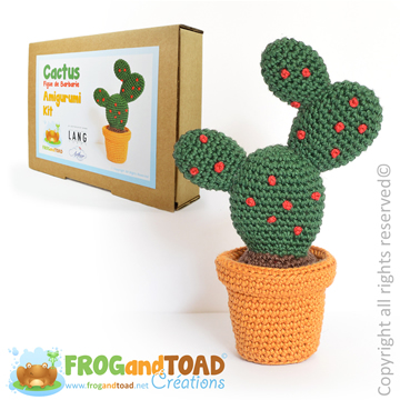 Amigurumi Crochet Kit - CACTUS figue de barbarie / prickly pear - FROGandTOAD Créations ©